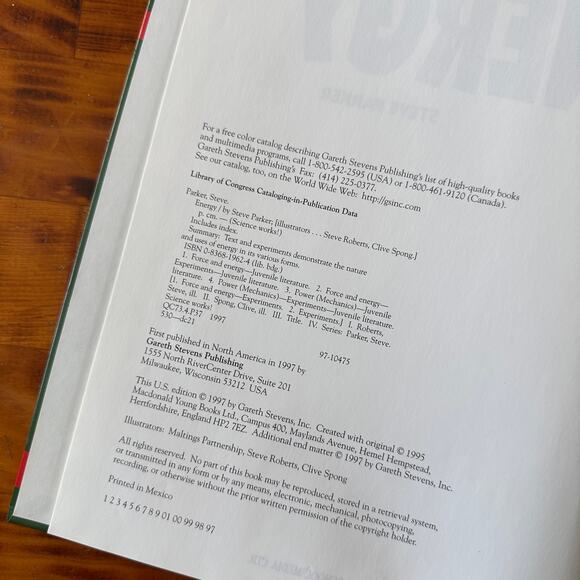 Vintage 1997 Science Works! Energy Hardcover Book - Picture 3 of 11